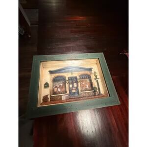 Arister Gifts Coffee Shop 3D Shadow Box Wall Art Vintage Decor -880304